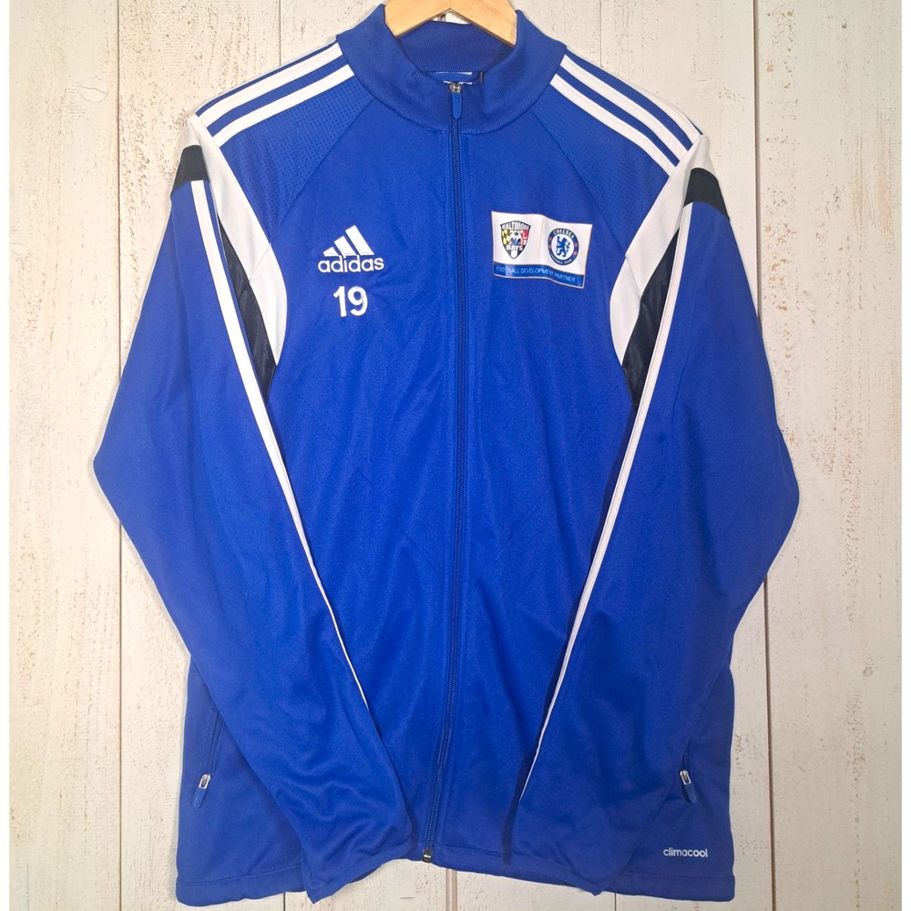Adidas CHELSEA FC Track Jacket Men's M Blue 2014 Baltimore Bays Soccer Football